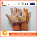 Garden Gloves Polka Orange Dots Safety Gloves (DCD205)